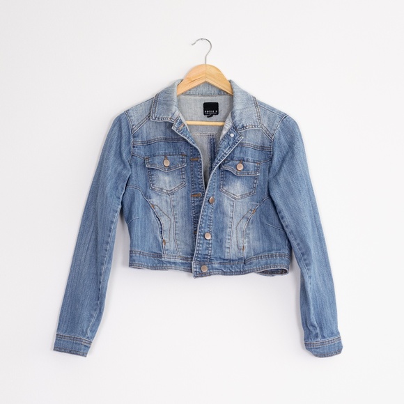 Noble U Jackets & Blazers - Small Cropped Jean Jacket